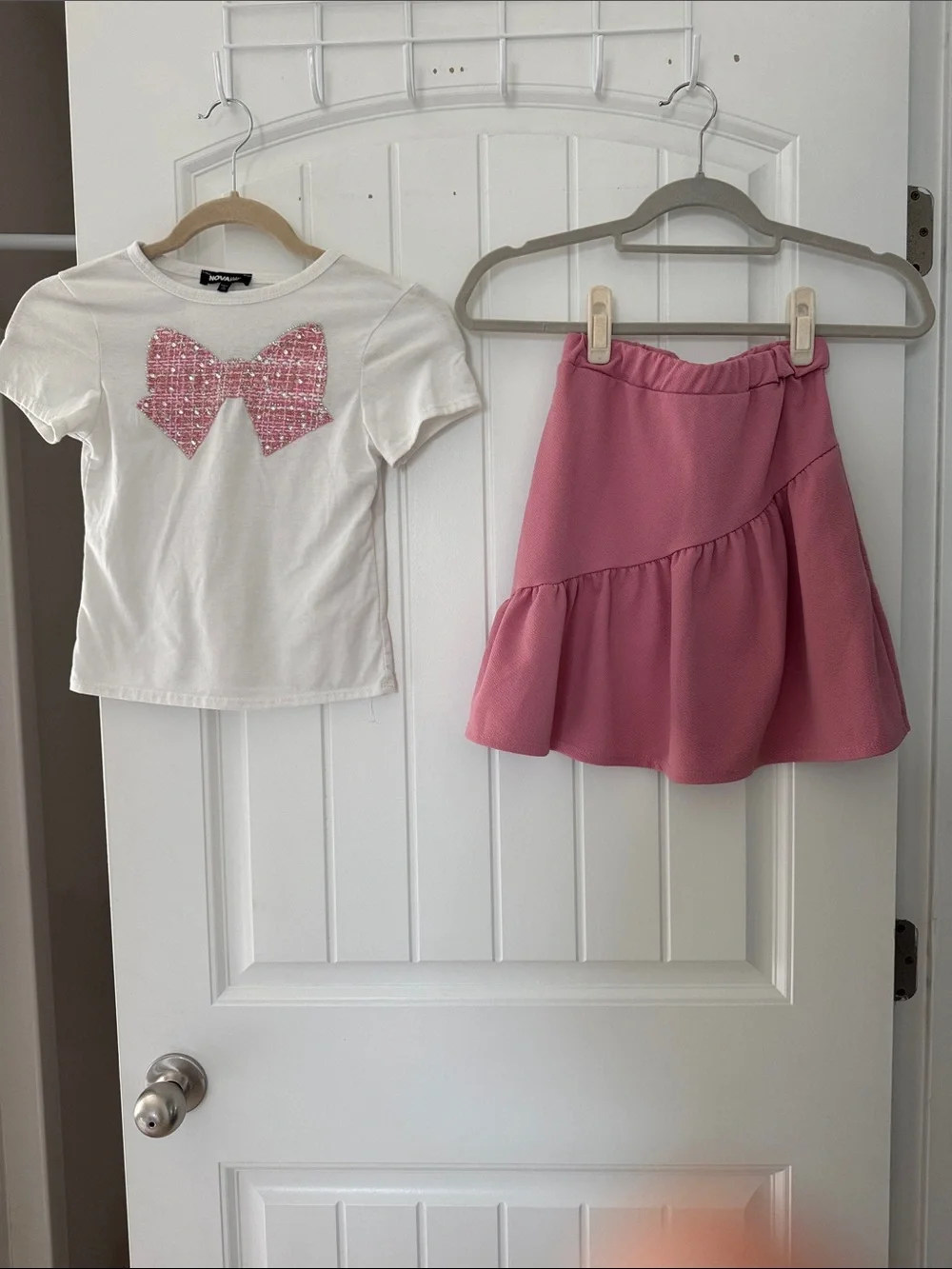 Girls Pink Tiered Skirt - Brand: